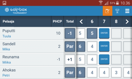 Golfbox Live Scoring käyttöohje Golfbox Live Scoring käyttöohje